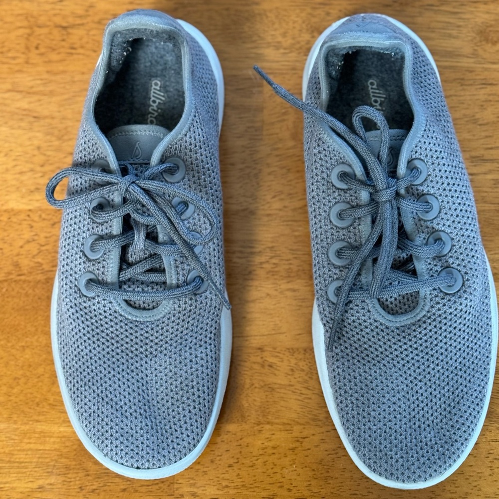 Allbirds Tree Pipers Womens Size 10 Shoes Grey White Athletic Sneakers - Picture 2 of 5